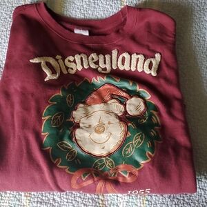 Disneyland Maroon holiday crewneck